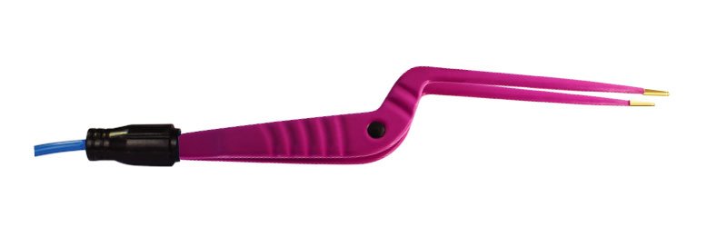 Premium Elite Non-Stick Single Use Bayonet Bipolar Forceps Straight Tip with Cable-3m