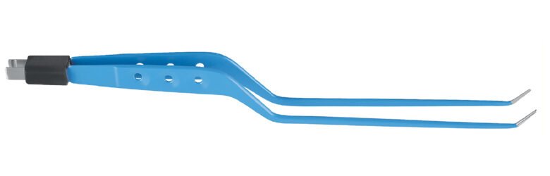Standard Bayonet Bipolar Forceps Angled Down tip two pool fitting