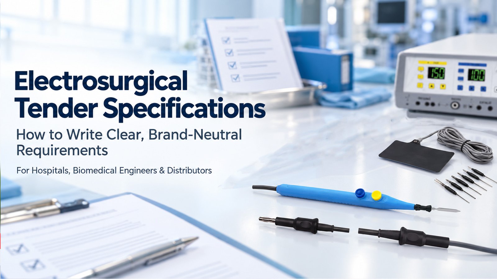 electrosurgical accessories tender specifications